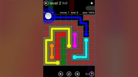 Flow Free Regular Pack 9x9 Level 2 Walkthrough .